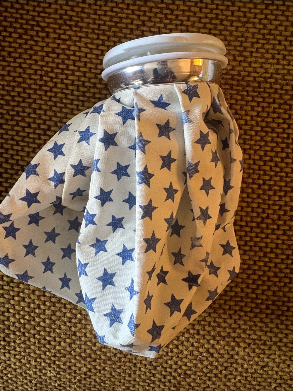 Kids Star Print Ice Pack - Blue & White